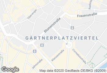 Karte mit Standort von Ihle-Café Müllerstr. München