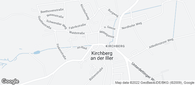 Karte mit Standort von Bäckerei Grieser GmbH & Co. KG