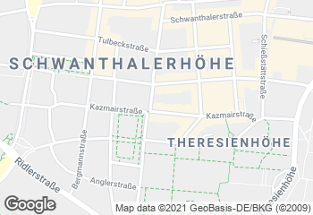 Karte mit Standort von Privat Bäckerei Wimmer Ganghoferstraße