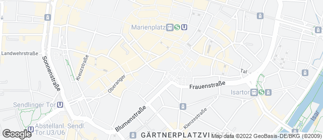 Karte mit Standort von Schubert Bio & Vollwert Bäckerei München im Vitalia Viktualienmarkt