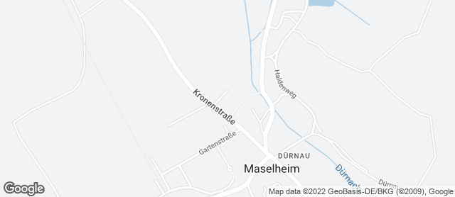 Karte mit Standort von Bäckerei Keck - Maselheim