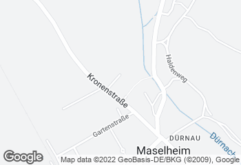 Karte mit Standort von Bäckerei Keck - Maselheim