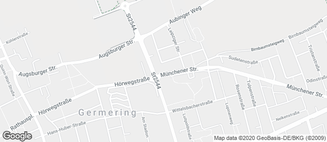 Karte mit Standort von Ihle-Café im AEZ Germering