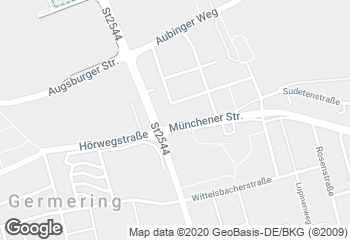 Karte mit Standort von Ihle-Café im AEZ Germering