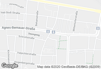 Karte mit Standort von Bäckerei Zöttl