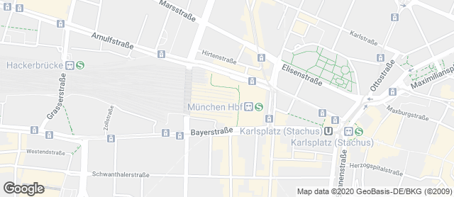 Karte mit Standort von Max Rischart`s Backhaus / Hautbahnhof  1. Untergeschoss U-Bahnhof