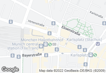 Karte mit Standort von Hofpfisterei - Hauptbahnhof Zwischengeschoss