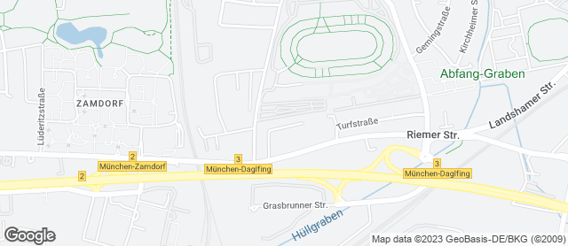 Karte mit Standort von Bäckermeister Brücklmaier OBI München Daglfing