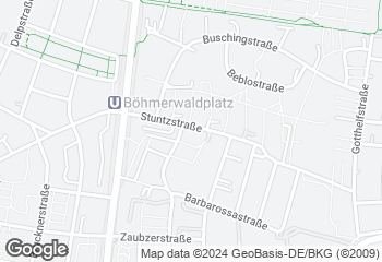 Karte mit Standort von Bäckerei Backstube Wünsche GmbH