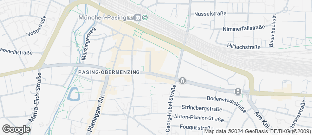 Karte mit Standort von Hofpfisterei - Pasing Arcaden