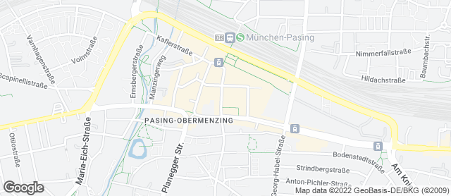Karte mit Standort von Bäckerei Gürtner  München