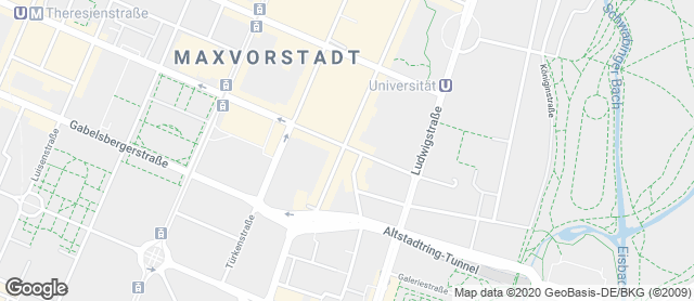 Karte mit Standort von Familienbäckerei Kistenpfennig - Fil. Amalienstraße