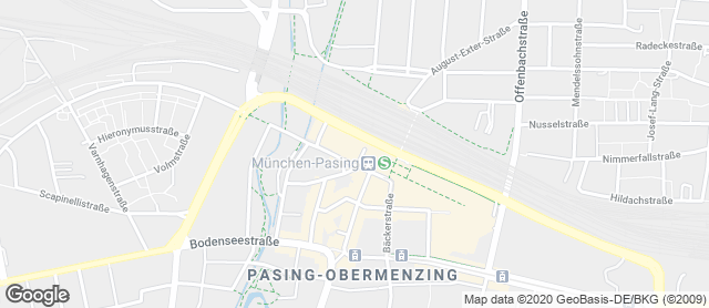 Karte mit Standort von Ihle - Rewe Kaflerstr. München
