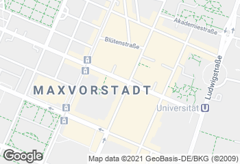 Karte mit Standort von Privat Bäckerei Wimmer Schellingstraße