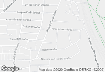 Karte mit Standort von Ihle Lidl Paul Gerhard Allee München