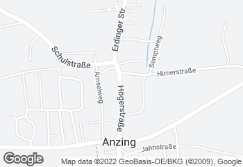 Karte mit Standort von Bäckerei Rieger