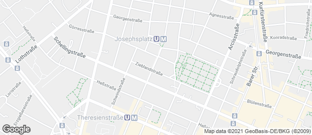 Karte mit Standort von Privat Bäckerei Wimmer Zieblandstraße