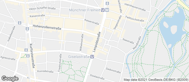 Karte mit Standort von Privat Bäckerei Wimmer Leopoldstraße
