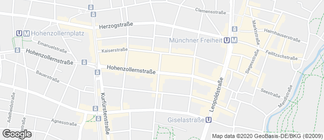 Karte mit Standort von Privat Bäckerei Wimmer Friedrichstraße