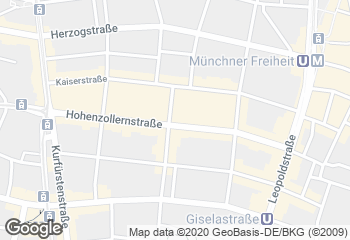 Karte mit Standort von Privat Bäckerei Wimmer Friedrichstraße