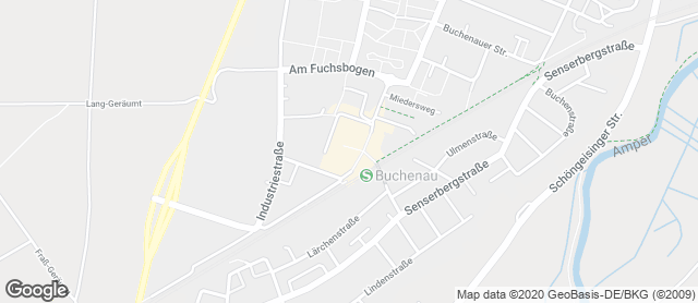Karte mit Standort von Ihle-Café im AEZ Fürstenfeldbruck
