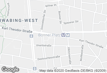 Karte mit Standort von Privat Bäckerei Wimmer Bonner Platz