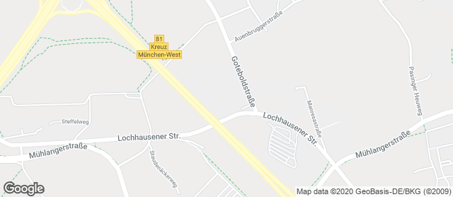 Karte mit Standort von Bäckerei Zöttl