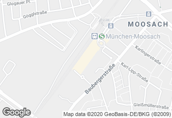 Karte mit Standort von Ihle-Café Moosach