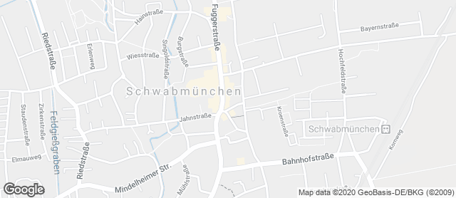 Karte mit Standort von Ihle-Café Schwabmünchen