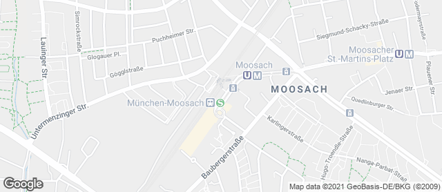 Karte mit Standort von Privat Bäckerei Wimmer Bunzlauerstraße
