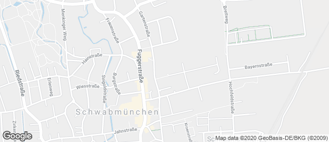 Karte mit Standort von Ihle Rewe Schwabmünchen