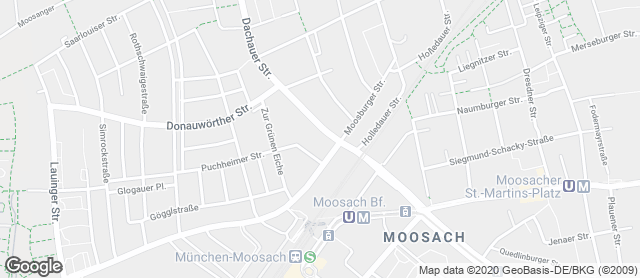 Karte mit Standort von Ihle Edeka Dachauer Str. München