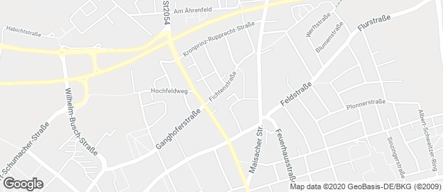 Karte mit Standort von Bäckerei Drexler  Filiale Fichtenstraße