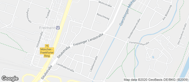 Karte mit Standort von Bäckerei & Konditorei Ludwig Riedmair GmbH Filiale Freimann