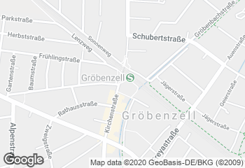 Karte mit Standort von Ihle-Café Gröbenzell