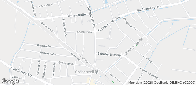 Karte mit Standort von Bäckerei Wimmer KG