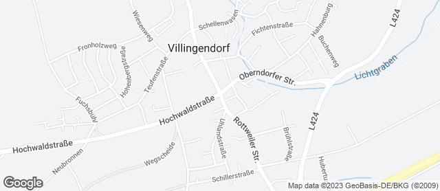 Karte mit Standort von Landbäckerei Geiger
