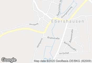 Karte mit Standort von Bäckerei Vogt