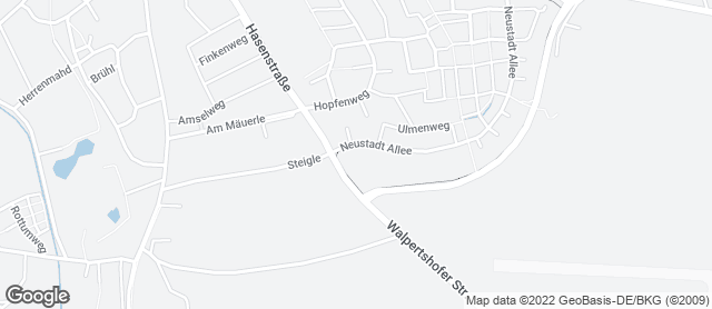 Karte mit Standort von Bäckerei Mäschle OHG