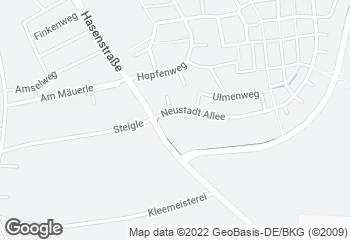 Karte mit Standort von Bäckerei Mäschle OHG
