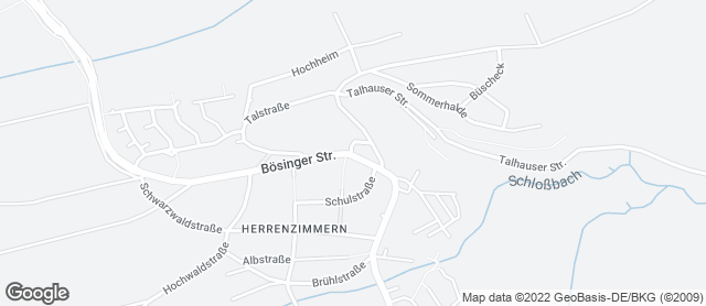 Karte mit Standort von Bäckerei Müller