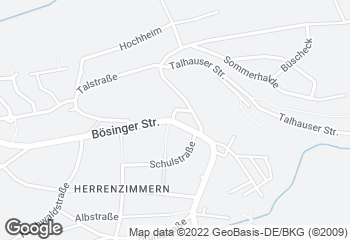 Karte mit Standort von Bäckerei Müller