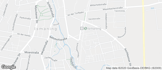 Karte mit Standort von Ihle-Café Ismaning