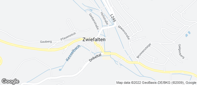 Karte mit Standort von Cafe Böck