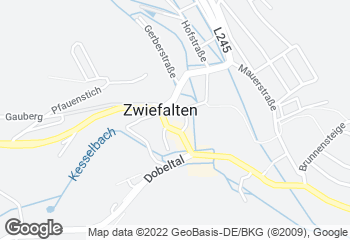Karte mit Standort von Cafe Böck