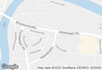 Karte mit Standort von Bäckerei-Konditorei Schönstetter GmbH