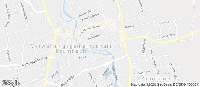Karte mit Standort von Ihle Kaufland Krumbach