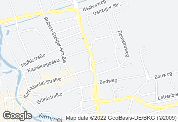 Karte mit Standort von Bäckerei Weindl GmbH