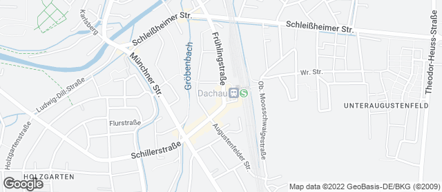 Karte mit Standort von Familienbäckerei Kistenpfennig - Fil. Dachau Bahnhof