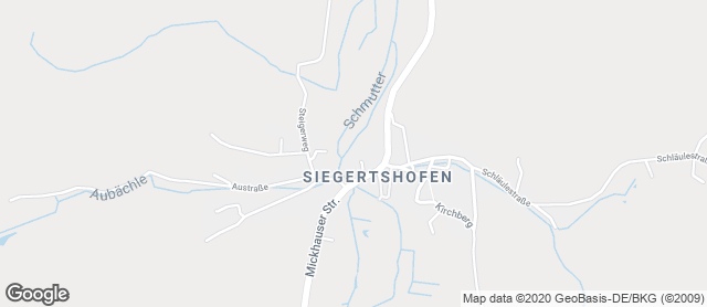 Karte mit Standort von Bäckerei Köbler